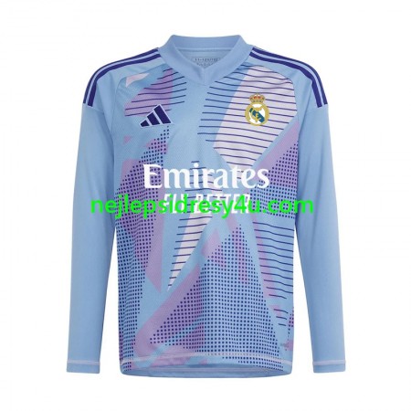 Fotbalový Dres Real Madrid Brankářské Domácí 2024/25 Dlouhý Rukáv